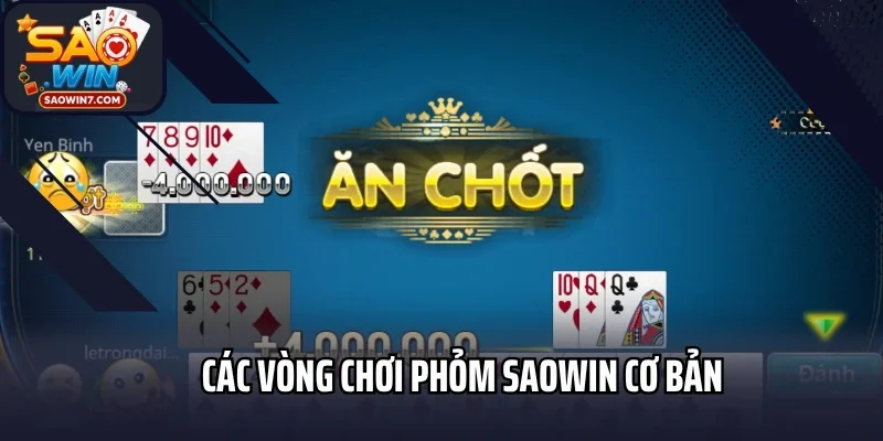 Các vòng chơi Phỏm Saowin cơ bản