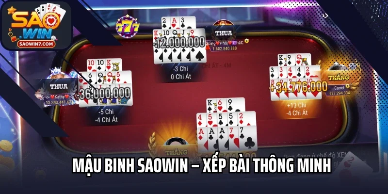 Mậu Binh Saowin – Xếp Bài Thông Minh Kiếm Thưởng Cực Đỉnh